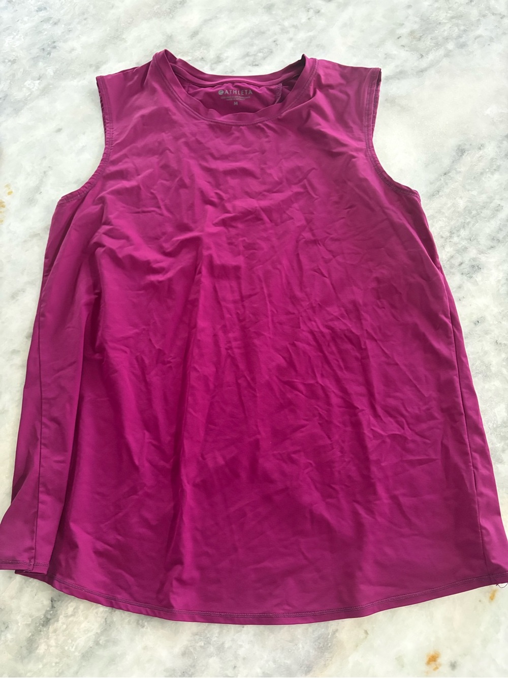 Athleta Bright Magenta Sleeveless Athletic Tank